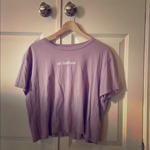 Divided purple t-shirt